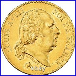 #868997 Coin, France, Louis XVIII, 40 Francs, 1818, Lille, AU, Gold, KM