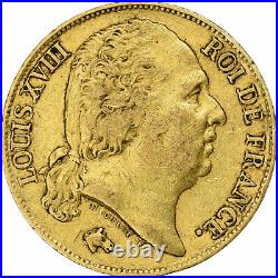 #869750 France, Louis XVIII, 20 Francs, 1817, Lille, Gold, EF, Gadoury1028, L