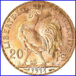 #873737 Coin, France, Marianne, 20 Francs, 1911, Paris, MS(63), Gold, KM857