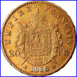 #874321 Coin, France, Napoleon III, 20 Francs, 1868, Paris, AU, Gold, K