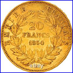 #886483 Coin, France, Napoléon III, 20 Francs, 1854, Paris, AU, Gold, K