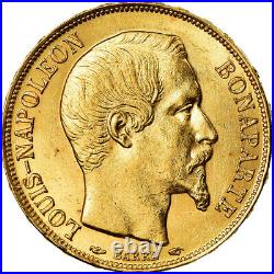 #900915 Coin, France, 20 Francs, 1852, Paris, MS, Gold, Gadoury1060