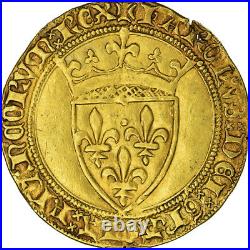 #940539 Coin, France, Charles VI, Ecu d'or, AU, Gold, Duplessy369