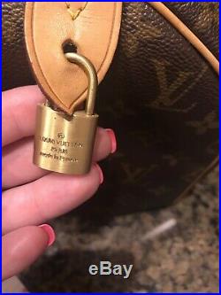 AUTHENTIC Louis Vuitton Speedy 30 Brown LV Monogram Tote. Lightly Used Handbag