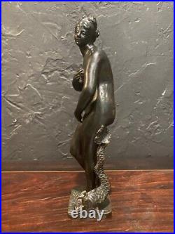 Antique Bronze Sculpture Venus Dauphin Keller Statue France Rare Old XVIII