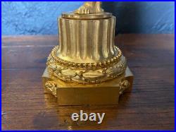 Antique Cup Crystal Gilt Bronze Dlg De F. Linke Cherub Bobèche France Rare 19th