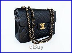 Auth Chanel Vintage 13 XL Maxi Classic Jumbo Bag 24k Gold Plated HW EXCELLENT
