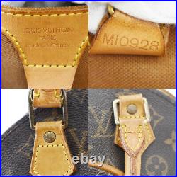 Auth LOUIS VUITTON Ellipse PM Hand Bag Monogram Leather Brown M51127 88MH889
