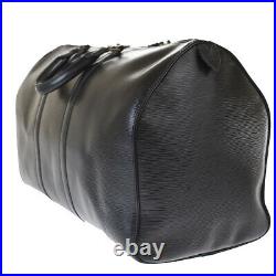 Auth LOUIS VUITTON Keepall 50 Travel Hand Bag Epi Leather Black M42962 71JC561