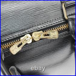 Auth LOUIS VUITTON Keepall 50 Travel Hand Bag Epi Leather Black M42962 71JC561