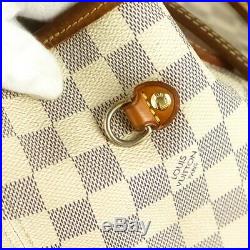 Auth LOUIS VUITTON NEVERFULL MM Tote Bag Shopping Damier Azur N51107 with Box
