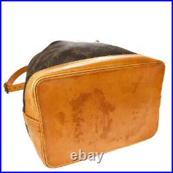 Auth LOUIS VUITTON Noe GM Shoulder Bag Monogram Leather Brown M42224 73BT008