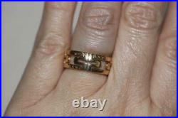 Authentic BULGARI Bvlgari Parentesi 18K Yellow Gold Ring Size 53 US 6.5