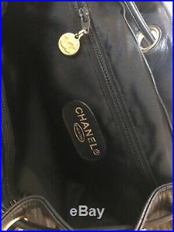 Authentic Black Chanel Vintage Backpack 24k Gold Hardware