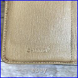 Authentic CHANEL CC Logo Wallet On Chain Shoulder Bag Black Leather
