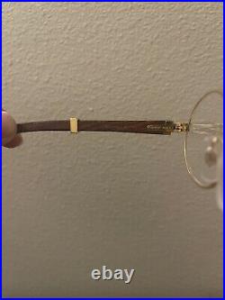 Authentic Cartier Giverny Vintage Wood Frame Glasses. Size 51 GREAT CONDITION
