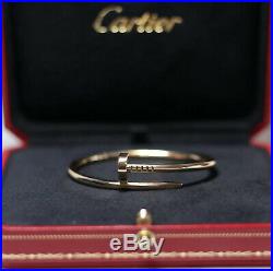 Authentic Cartier Juste Un Clou Nail Bracelet 18k Yellow Gold Size 15