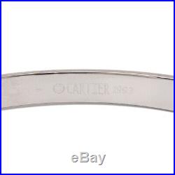 Authentic Cartier Love Bracelet Bangle K18WG Size #17 White Gold Used F/S