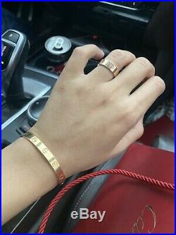 Authentic Cartier Love Bracelet in Rose Gold Size 16