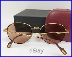 Authentic Cartier Vintage Montaigne Gold Half Frame Sunglasses Paris France