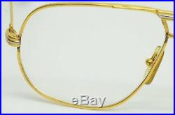 Authentic Cartier Vintage Sunglasses Tank Louis GP Clear Rx Glasses 59 14 140