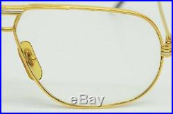 Authentic Cartier Vintage Sunglasses Tank Louis GP Clear Rx Glasses 59 14 140