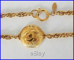 Authentic Chanel Vintage Gold Tone COCO Necklace/Choker