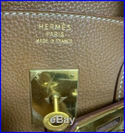 Authentic HERMES Birkin 35 Ghw Pre owend togo Leather