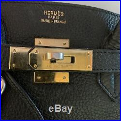 Authentic Hermes Birkin 35cm Black Togo Leather With Gold Hardware