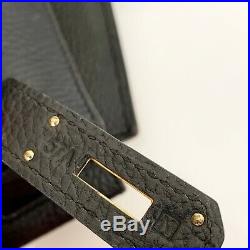 Authentic Hermes Birkin 35cm Black Togo Leather With Gold Hardware