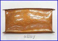 Authentic LOUIS VUITTON Forsyth Bronze Vernis Leather Handbag Purse #35371