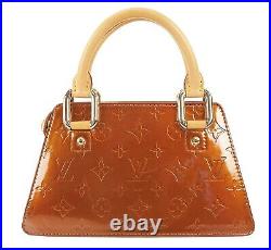 Authentic LOUIS VUITTON Forsyth Mini Bronze Vernis Leather Hand Bag Purse #38507