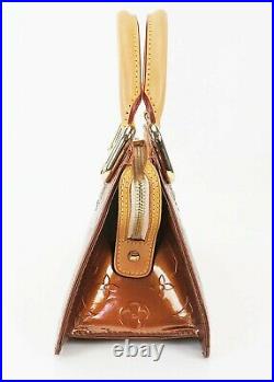 Authentic LOUIS VUITTON Forsyth Mini Bronze Vernis Leather Hand Bag Purse #38507