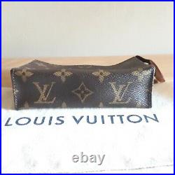 Authentic LOUIS VUITTON Toiletry Pouch 15 Monogram M47546 FREE SHIPPING