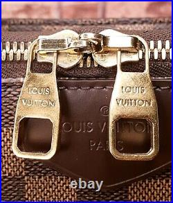 Authentic Louis Vuitton Brompton Damier Ebene Canvas Two Way Bag with Dust Bag
