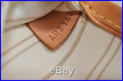 Authentic Louis Vuitton Damier Azur Neverfull PM Tote Bag N51110 LV 75593