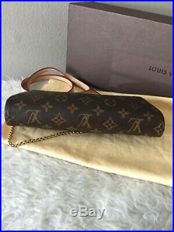 Authentic Louis Vuitton Eva Monogram Clutch Crossbody Bag