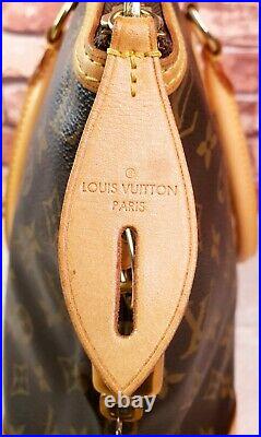 Authentic Louis Vuitton Lockit Horizontal Monogram Canvas Tote Bag with Padlock