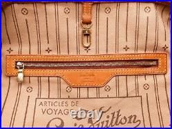 Authentic Louis Vuitton Neverfull MM Monogram Canvas Tote Bag