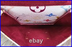 Authentic Louis Vuitton Speedy 30 Multicolor Murakami White Hand Bag with Receipt
