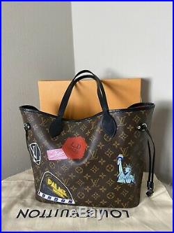 Authentic Louis Vuitton World Tour MM Neverfull Handbag