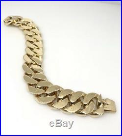 Authentic Vintage CARTIER PARIS Curb Link Bracelet in 18k Yellow Gold - HM1971X