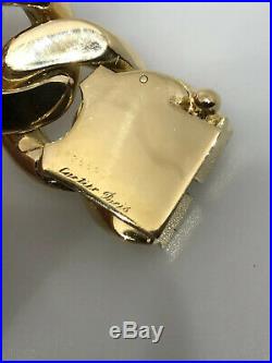 Authentic Vintage CARTIER PARIS Curb Link Bracelet in 18k Yellow Gold - HM1971X