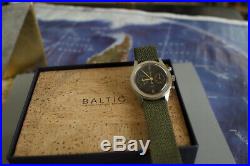 Baltic Chronograph BICOMPAX 001 Black Gilt BRAND NEW with 3 OEM straps