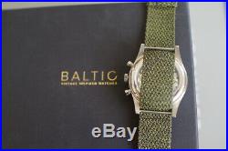 Baltic Chronograph BICOMPAX 001 Black Gilt BRAND NEW with 3 OEM straps