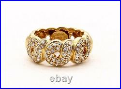 Boucheron Paris 18 Kt Yellow Gold Superb Diamond Band Ring
