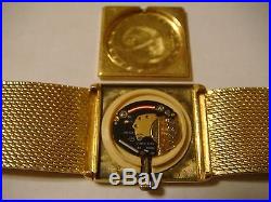 Bueche Girod Solid 18k Yellow Gold Wrist Watch France! Vintage