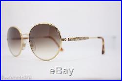 Burberrys of London Oval Vintage Sunglasses Rare Made in France Havana Gold 56mm