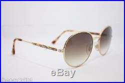 Burberrys of London Oval Vintage Sunglasses Rare Made in France Havana Gold 56mm