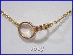 CARTIER 18k rose gold Baby Love pendant necklace 17.3